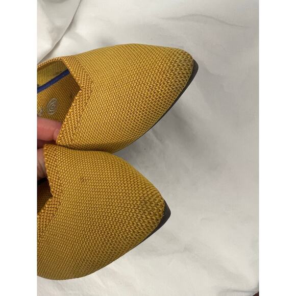 Rothy’s The Point Yellow Gold Flats Sz 9 Washable Basic Business Summer GS - Picture 5 of 5